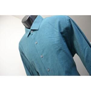Bonobos Dress Shirt Standard Fit Dark Teal Casual Button Up Mens Sz Large